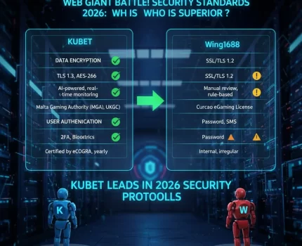 ศึกเว็บยักษ์ใหญ่! KUBET vs Wing1688 เทียบชัดๆ มาตรฐานความปลอดภัยปี 2026 ใครเหนือกว่า?