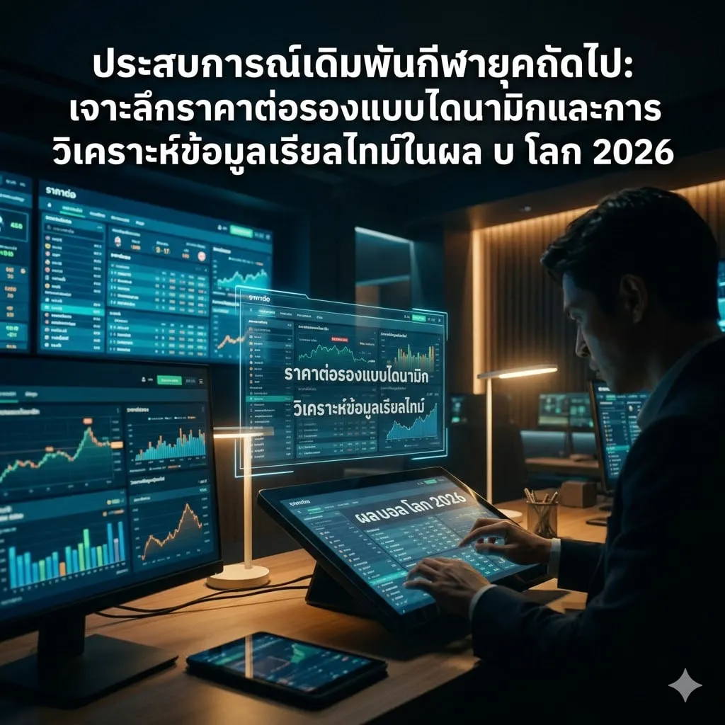 ประสบการณ์เดิมพันกีฬายุคถัดไป: เจาะลึกราคาต่อรองแบบไดนามิกและการวิเคราะห์ข้อมูลเรียลไทม์ใน ผล บอล โลก 2026