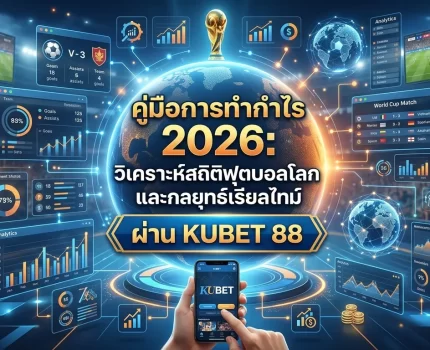 คู่มือการทำกำไร 2026: วิเคราะห์สถิติฟุตบอลโลกและกลยุทธ์เรียลไทม์ผ่าน KUBET 88